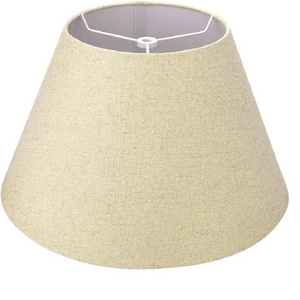 Medium Lamp Shade Barrel Fabric Lampshade for Table Lamp and Floor Light Natural Linen Hand Crafted Spider  Linen Fabric)