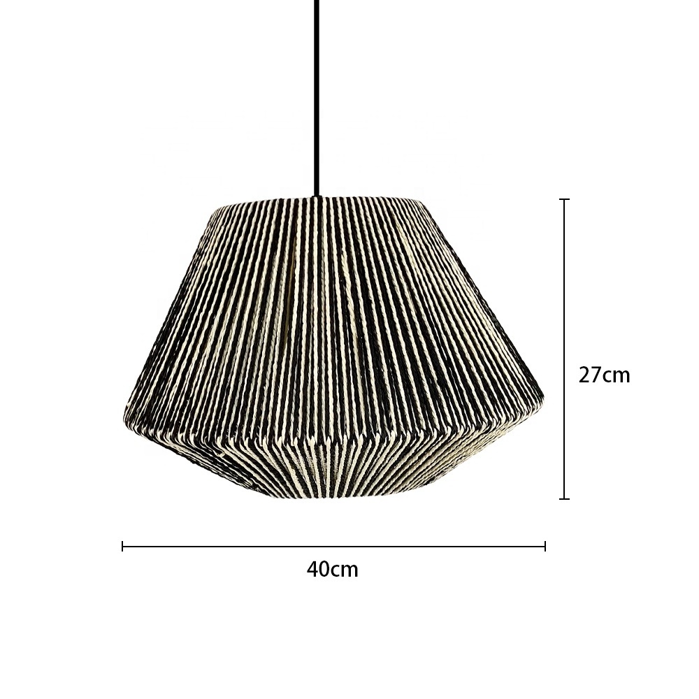 lights for home modern Pendant Light Handmade Rattan Ceiling Light Kitchen Island Farmhouse Dining Room Height  Paper rope