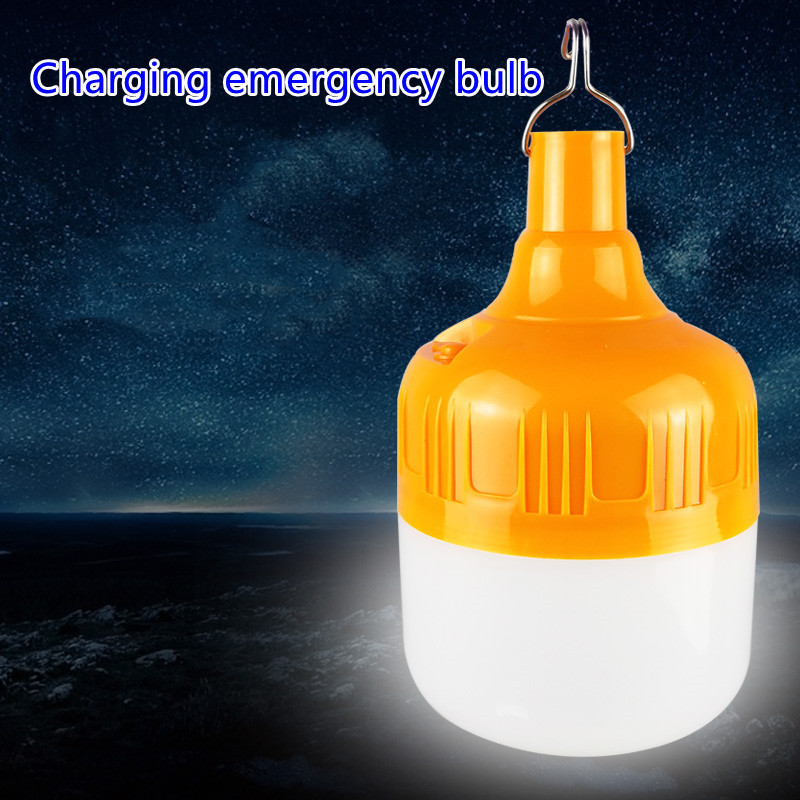 Outdoor and Home emergency rechargeable 80w led lights bulb with blinking light function