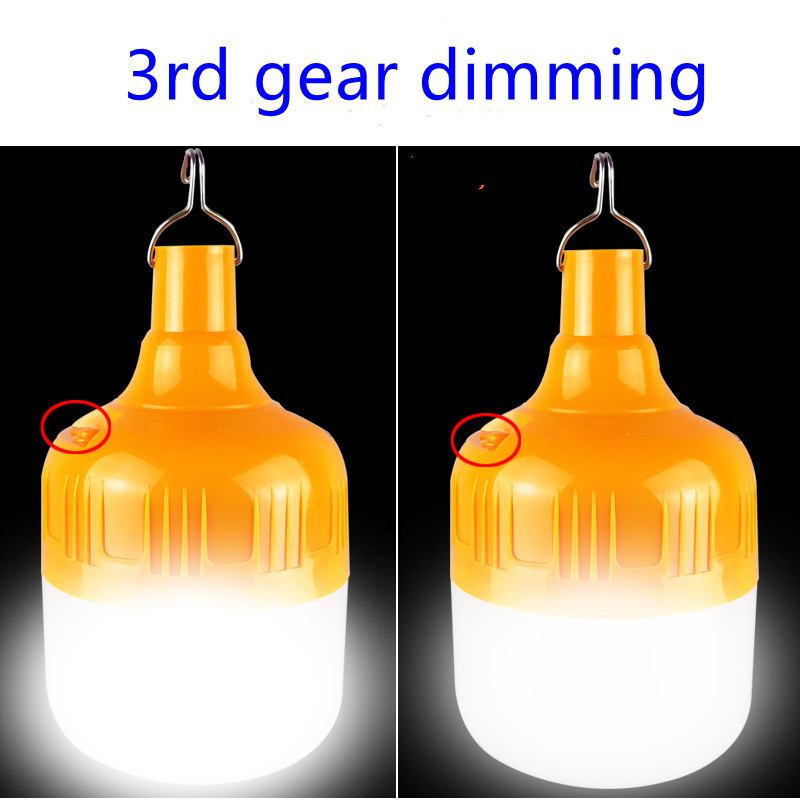 Outdoor and Home emergency rechargeable 80w led lights bulb with blinking light function