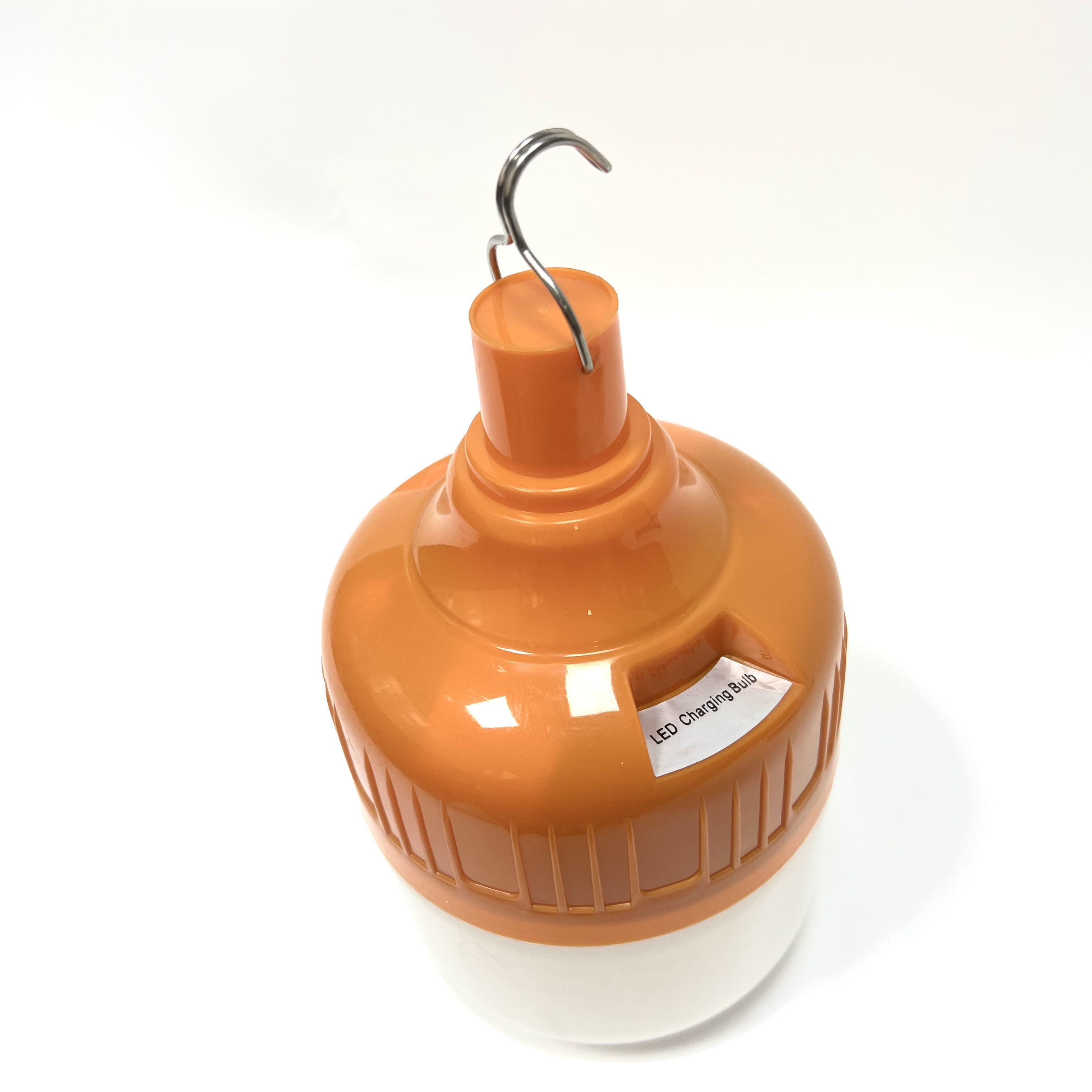 New design 50w solar led bulb in orange color pp housing with USB charging line Push button switch