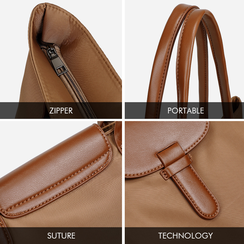 Simple and Casual Handbag for Women New High Capacity Tote Bag Single Shoulder Crossbody Bag