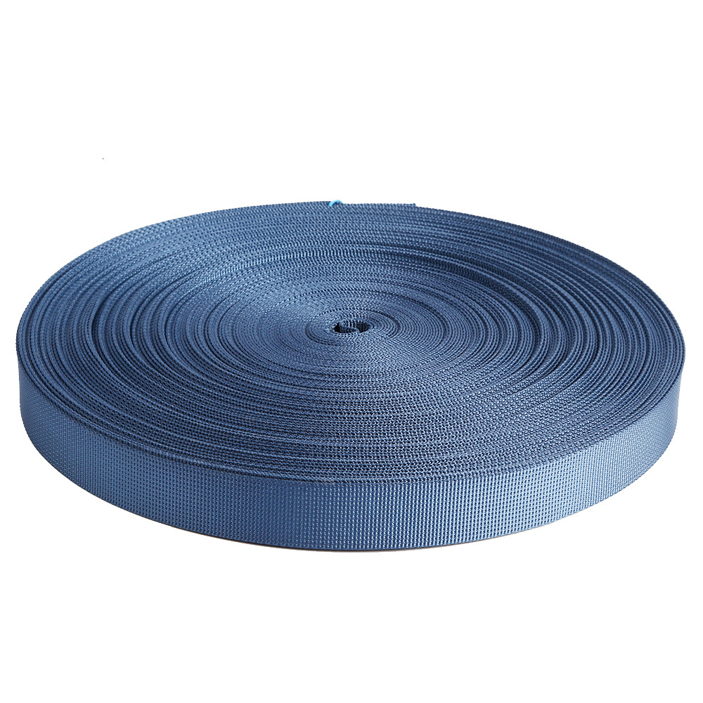 Custom 1 inch blue woven nylon webbing 25mm