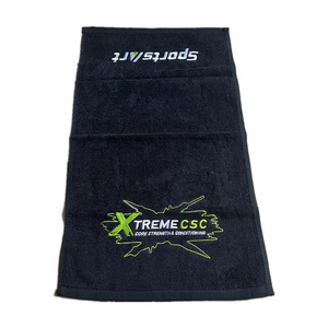 Cotton gym towel custom design logo salon sport towel