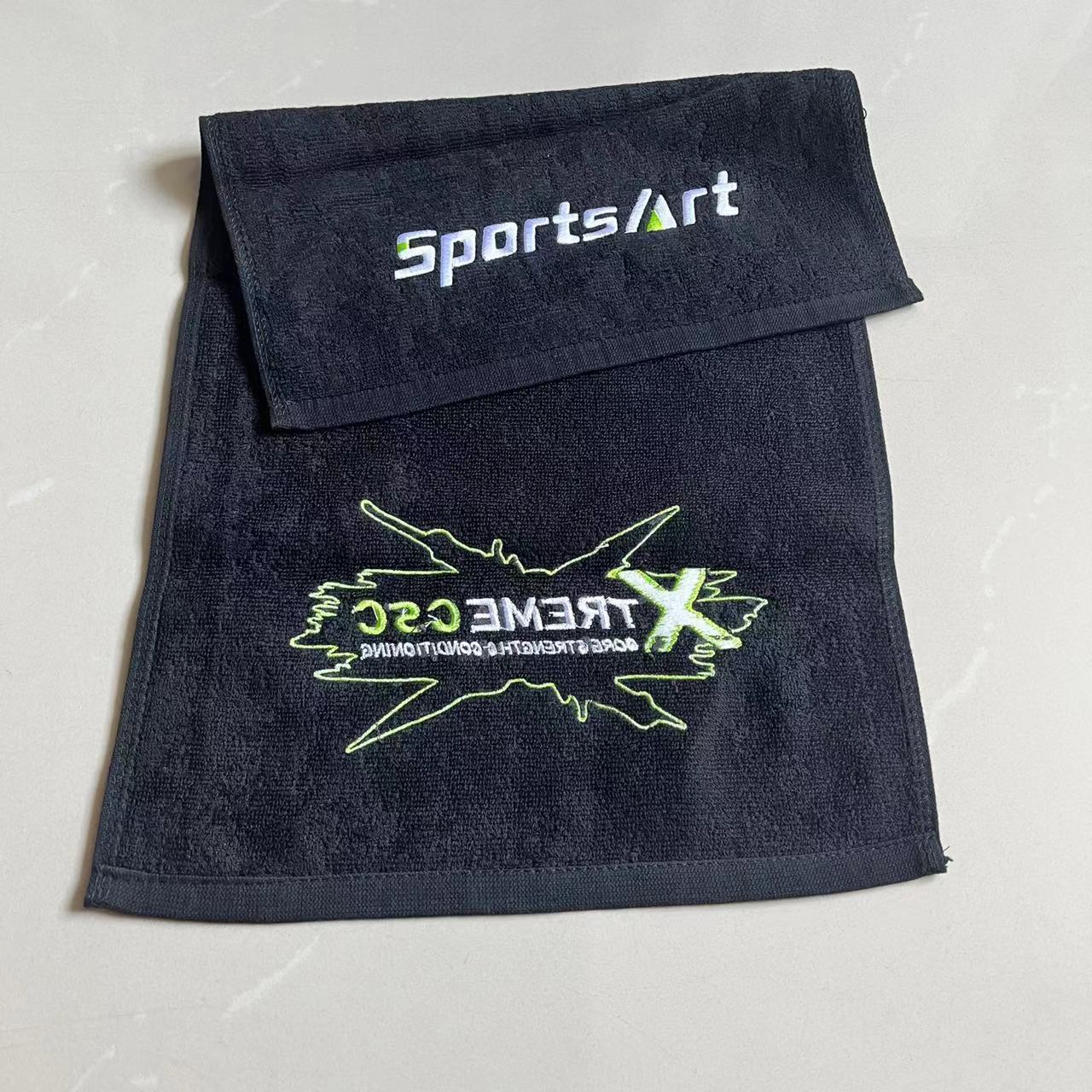 Cotton gym towel custom design logo salon sport towel