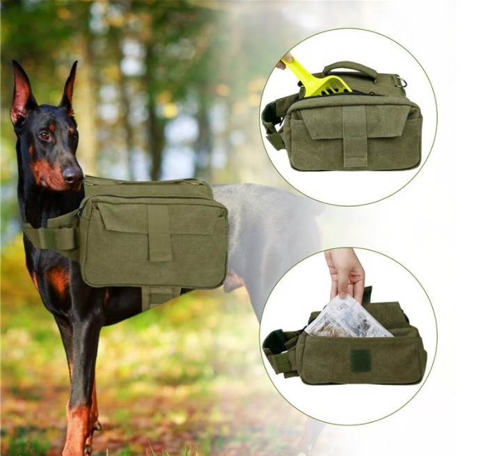 Dog Pack Hound Travel Camping Hiking Backpack Saddle Bag Rucksack for Medium & Large Dog