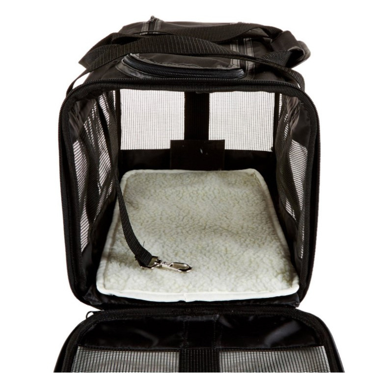 Pet Travel Carrier Soft Sided Portable Bag for Cats, Small Dogs, Kittens or Puppies, Collapsible, Durable, Travel Friendly