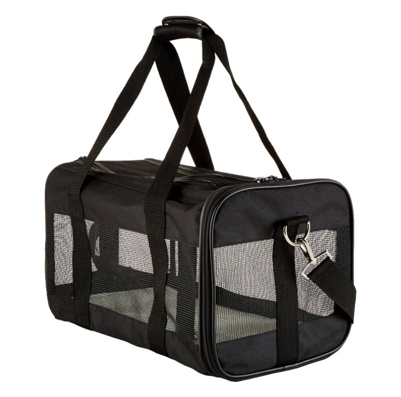 Pet Travel Carrier Soft Sided Portable Bag for Cats, Small Dogs, Kittens or Puppies, Collapsible, Durable, Travel Friendly