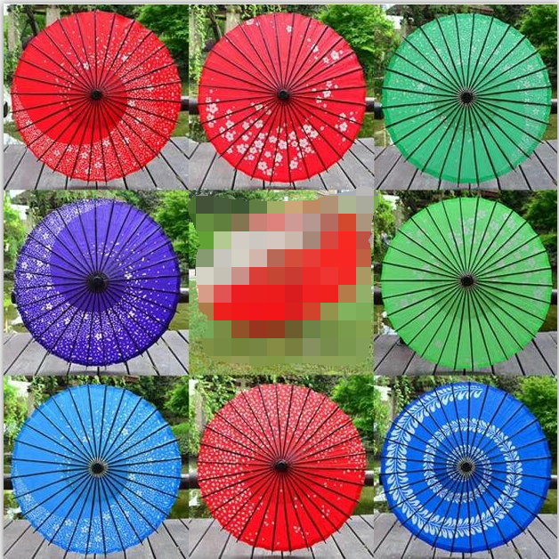 wholesale custom printing decoration Japanese traditional oil paper umbrella