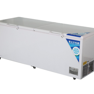 398L-1288L large capacity  High quality Single temperature top open chest freezer deep freezer  refrigerator