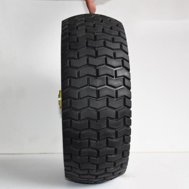 13 inch flat free wheels wholesale 5.00-6 PU tire PU foam wheels for lawn mower