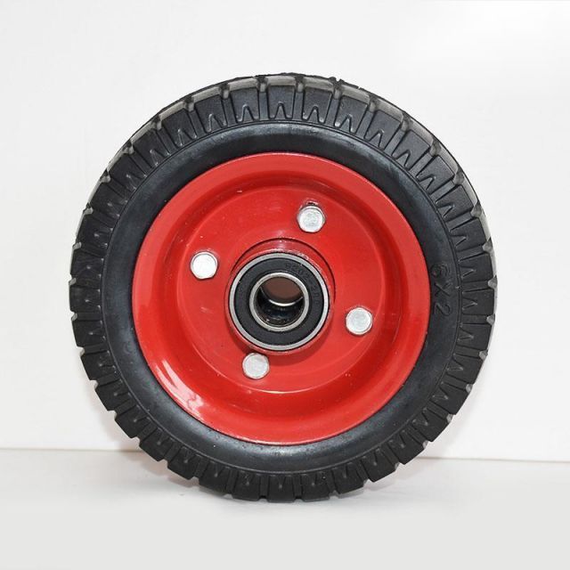 6 inch small solid rubber tyre wheels tires 6X2