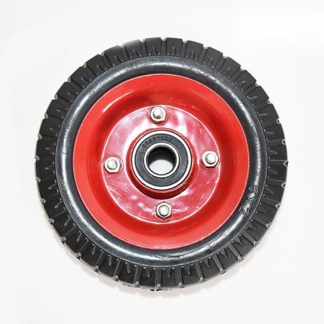 6 inch small solid rubber tyre wheels tires 6X2