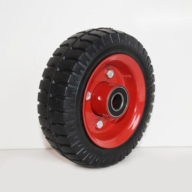 6 inch small solid rubber tyre wheels tires 6X2