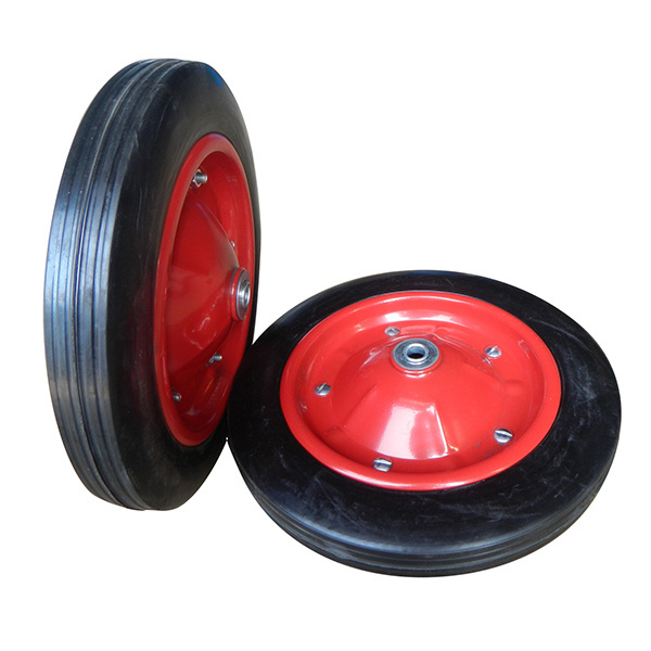 Solid Rubber Puncture-Proof Flat-Free Semi-Pneumatic Wheels and Tire