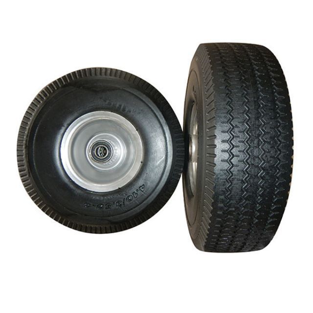 10-Inch Flat-Free Solid Tire with 5/8\