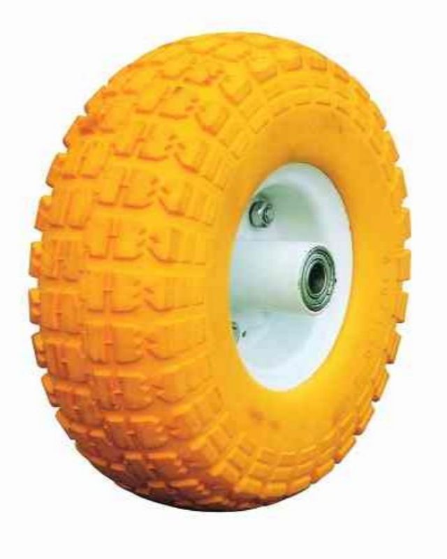 10-Inch Flat-Free Solid Tire with 5/8\