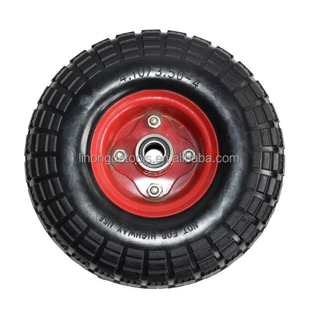 10-Inch Flat-Free Solid Tire with 5/8\