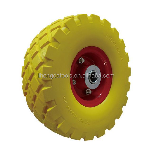 10-Inch Flat-Free Solid Tire with 5/8\