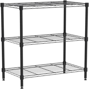 Adjustable Metal Storage Shelves 3-Tier Wire Shelving Unit Organizer Wire Rack 450Lbs Capacity for Small Places Kitchen Garage