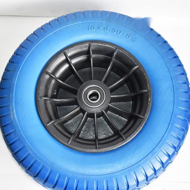 PU Foam Flat Free Wheelbarrow Wheel and Tires for Wagon Cart Lawn Mower Hand Trucks