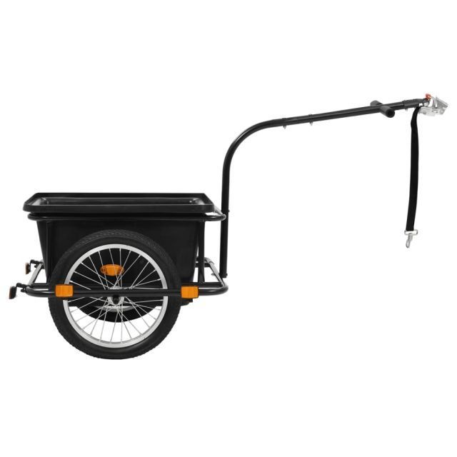 Utility Luggage Storage Cart Carrier Black