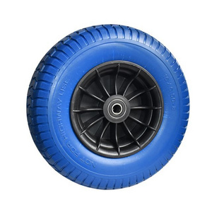 Polyurethane foam wheel 6.50-8  puncture free flat Pu Foam Wheel handtruck tyres