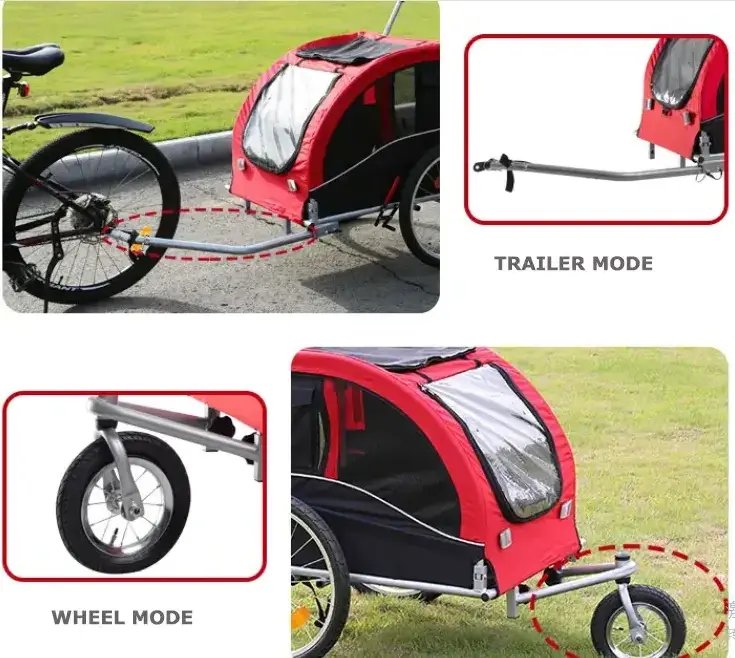 Dog Bicycle Trailer Hand Cart  Trolley for Easy Dog Transportation