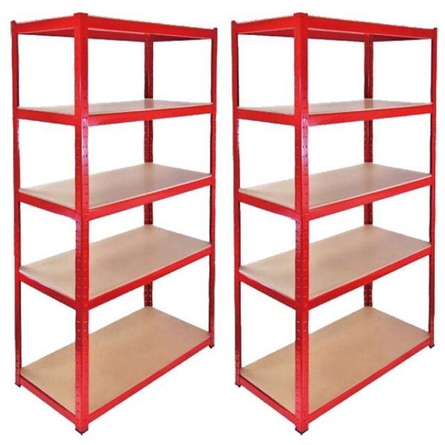 Boltless Metal Frame 5 Layer Warehouse Storage Rack Adjustable Shelf Stacking Racks Home Storage Shelving Garage Shelving