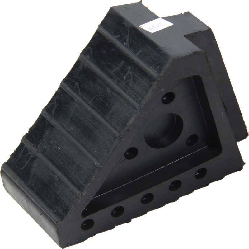 olid Rubber Heavy Duty Black Wheel Chock 8