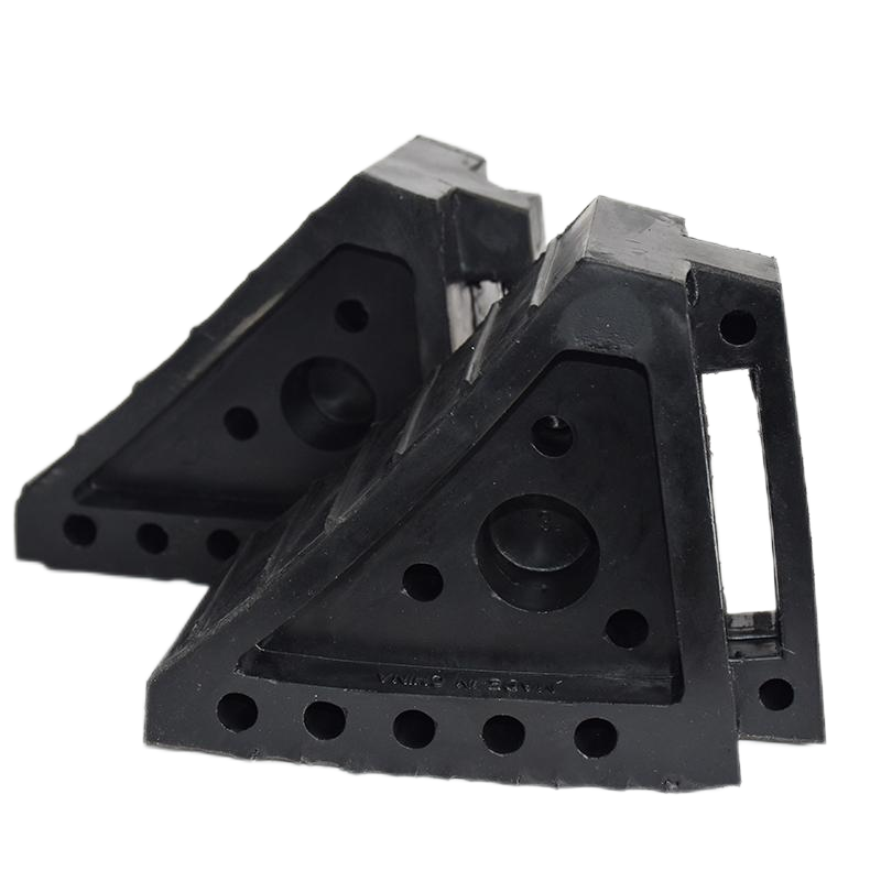 olid Rubber Heavy Duty Black Wheel Chock 8