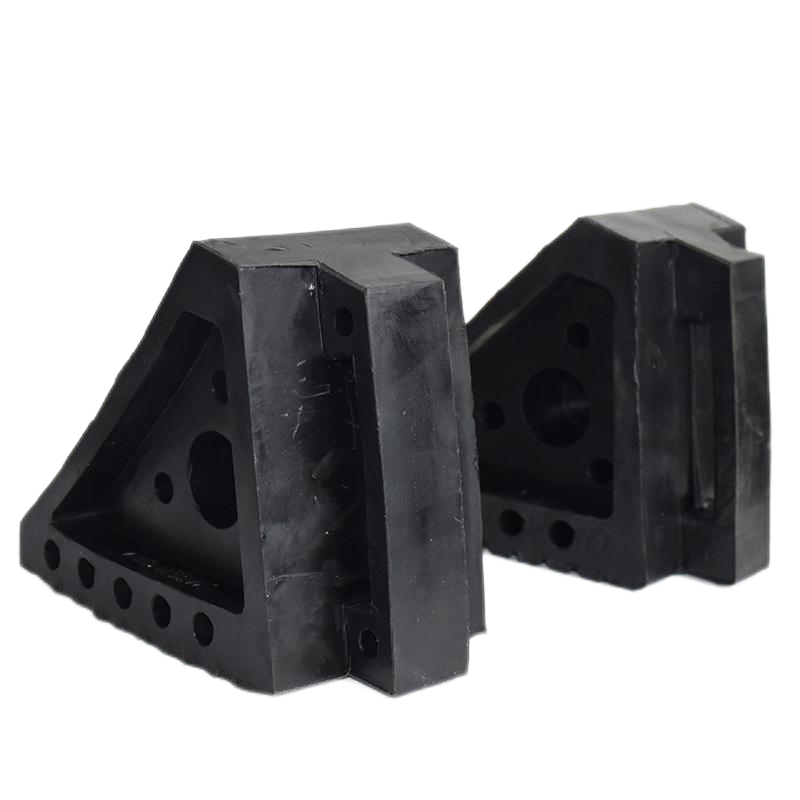 olid Rubber Heavy Duty Black Wheel Chock 8