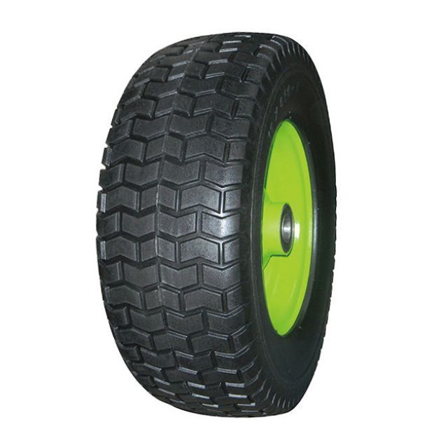 Polyurethane foam wheel 6.50-8  puncture free flat Pu Foam Wheel handtruck tyres