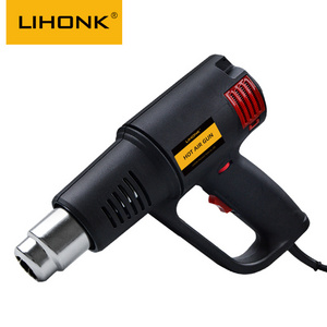 LK-600S 2000W Various Temperature Heat Melt Welder Hot Air Pistol Heat Gun for Shrink Tubing Wrapping Tool Removing Varnish