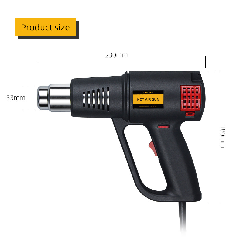 Ready to Ship LK-600S Multi Function Various Temp Setting Heat Gun Hot Air Pistol Thermal Blower for Plastic Pipe Welding