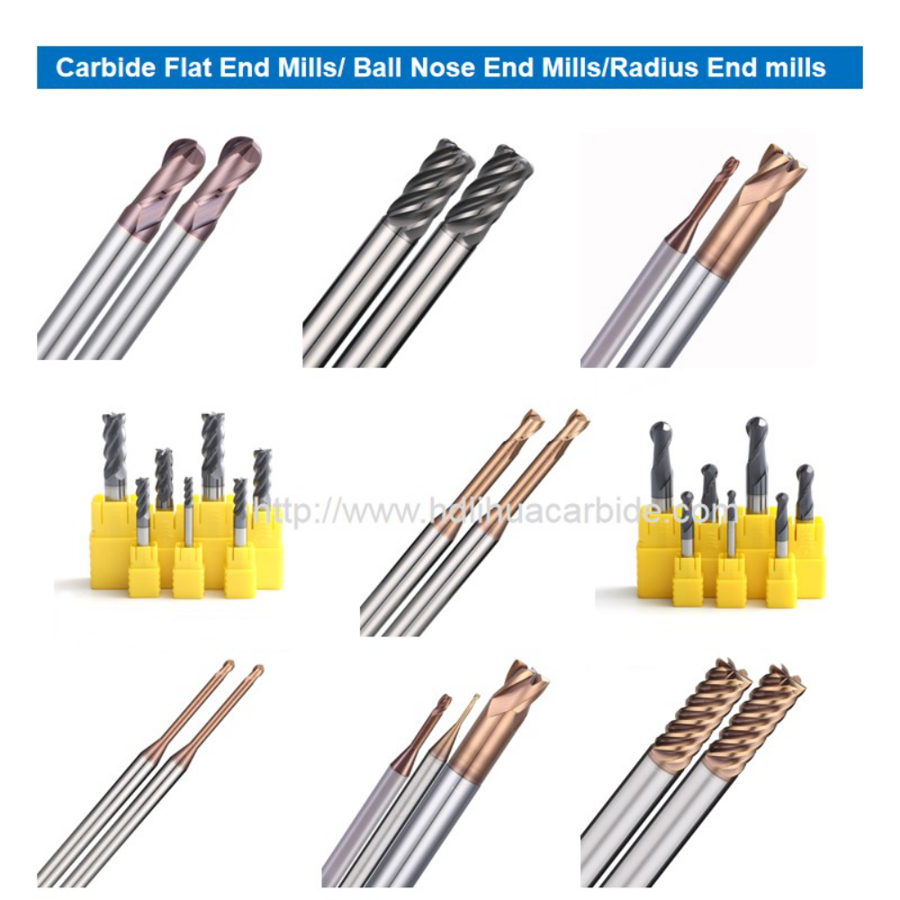 DLC Coated CNC Engraving Machine Single Edge Tungsten Carbide Milling Cutter Solid Carbide End Mill