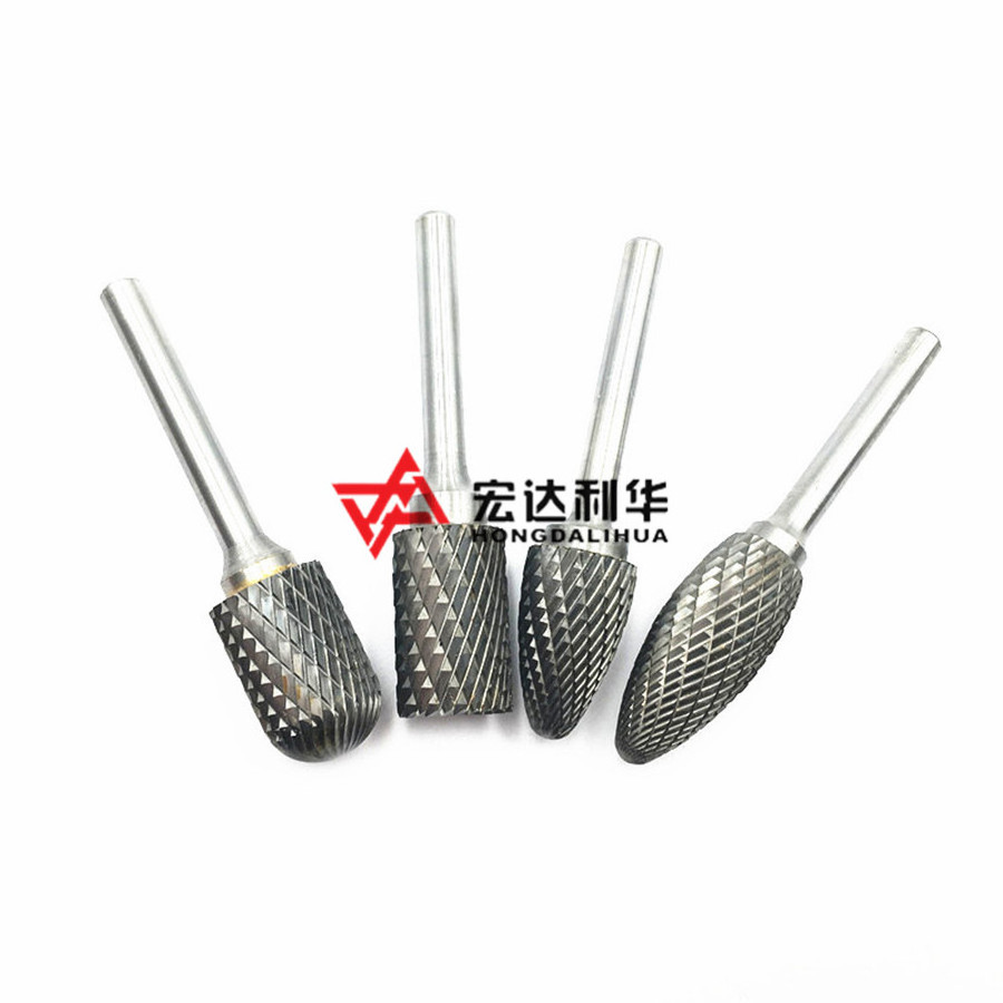 Cylindrical Cut Tungsten Carbide Burr Bur Cutting Tool Die Grinder 1/4