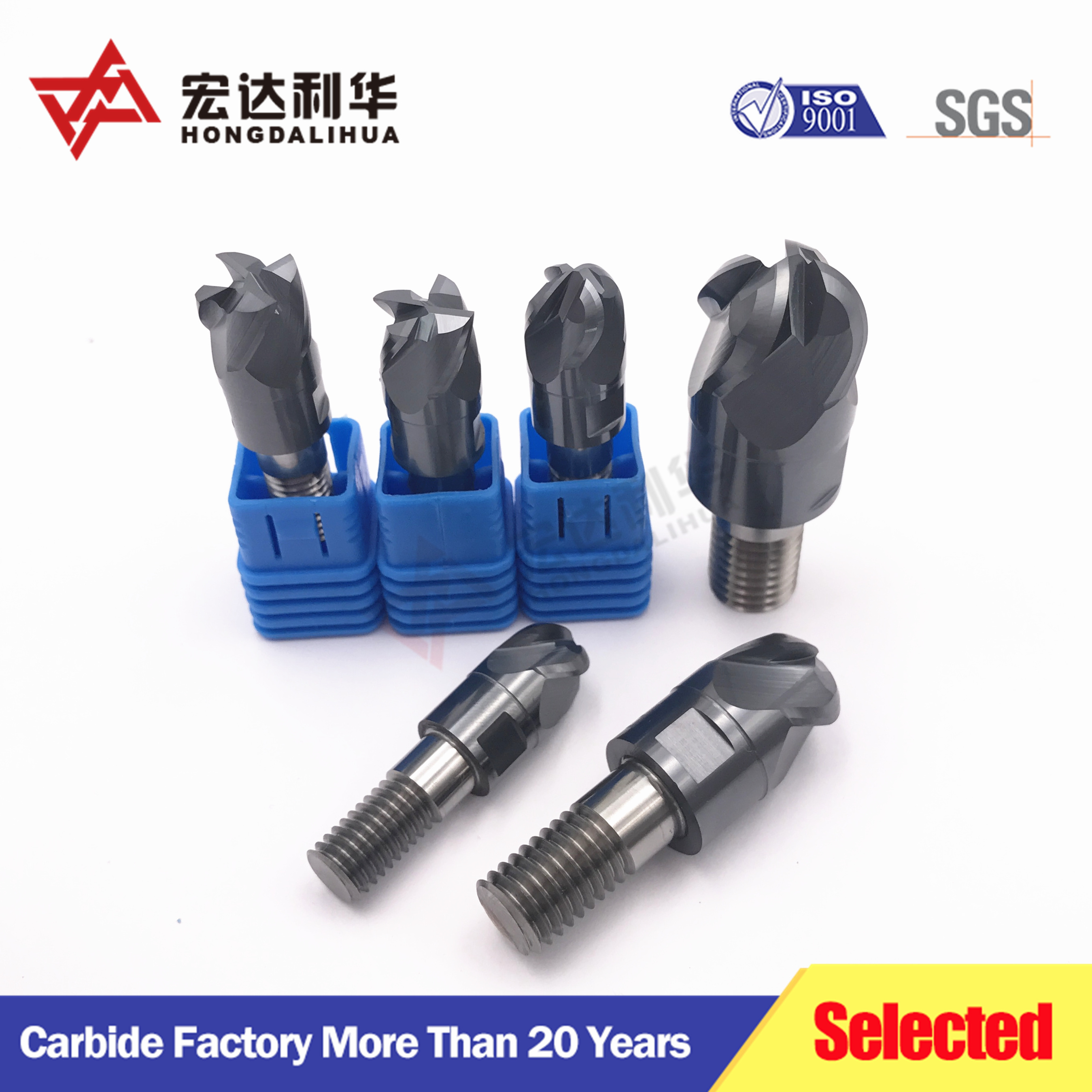 Solid Carbide Milling Head Blanks with Thread