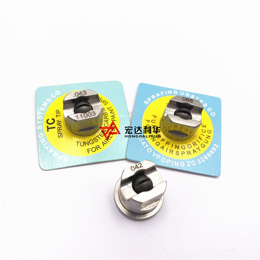 Tungsten TC spray tip, Airless flat nozzle with different degrees