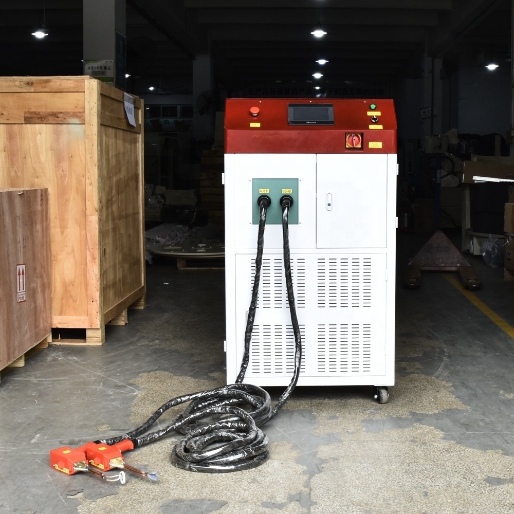 Twin-head handheld portable induction heating machine for copper tube welding