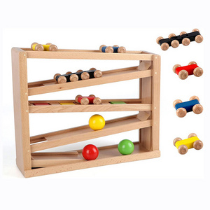 factory customized wooden montessori toys giocattoli montessori Ball Tracker for 1 to 3 year old boys girls toddler