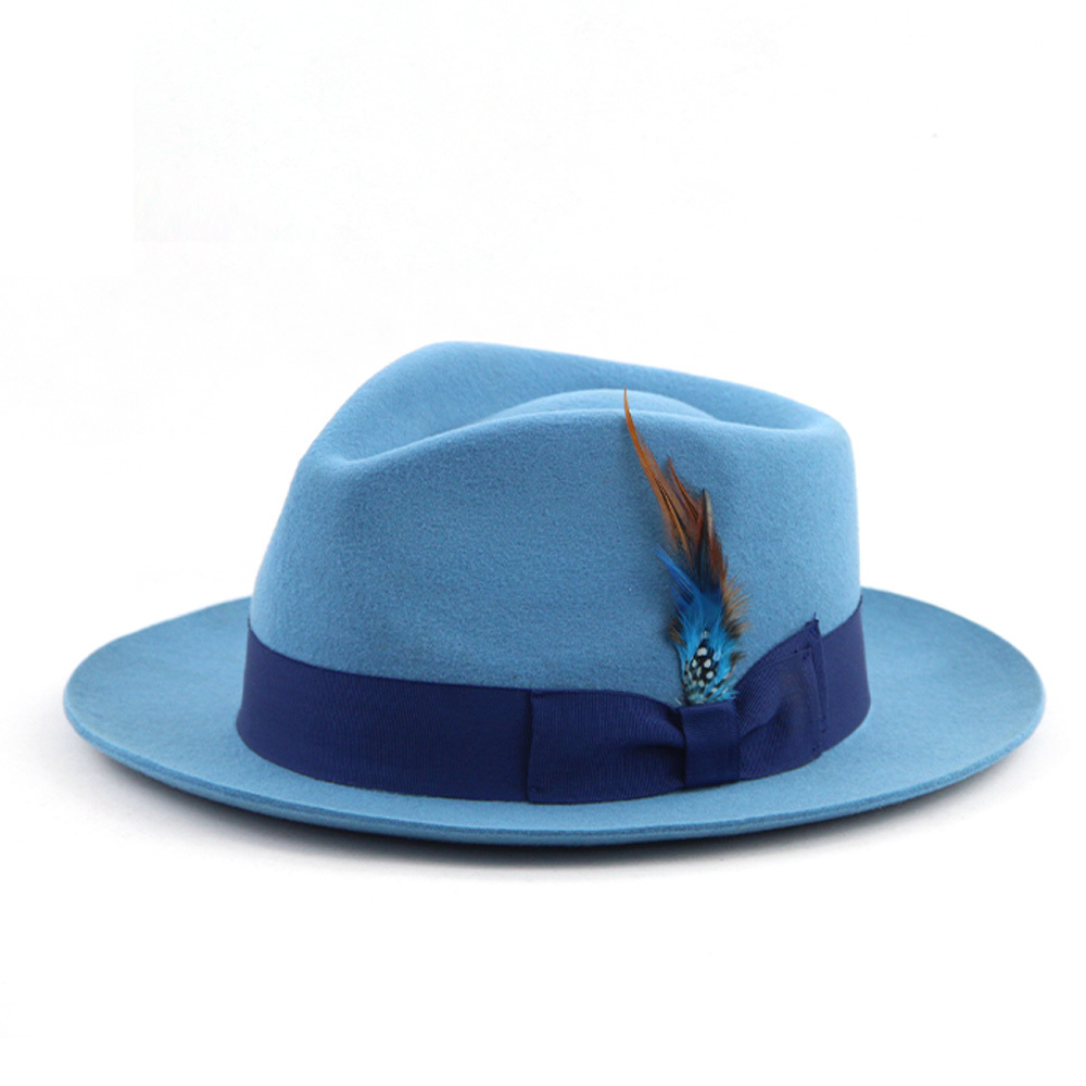 LiHua Fedora Hats High Quality Custom Logo Hat Light Weight Mesh Scustom Fedora Hats Wholesale