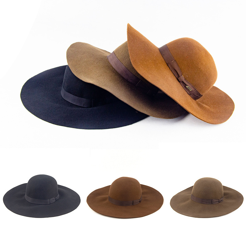 LiHua High Quality Wholesale Mexico Fedora Hat Design Your Own Fedora Hat With Lady Hat