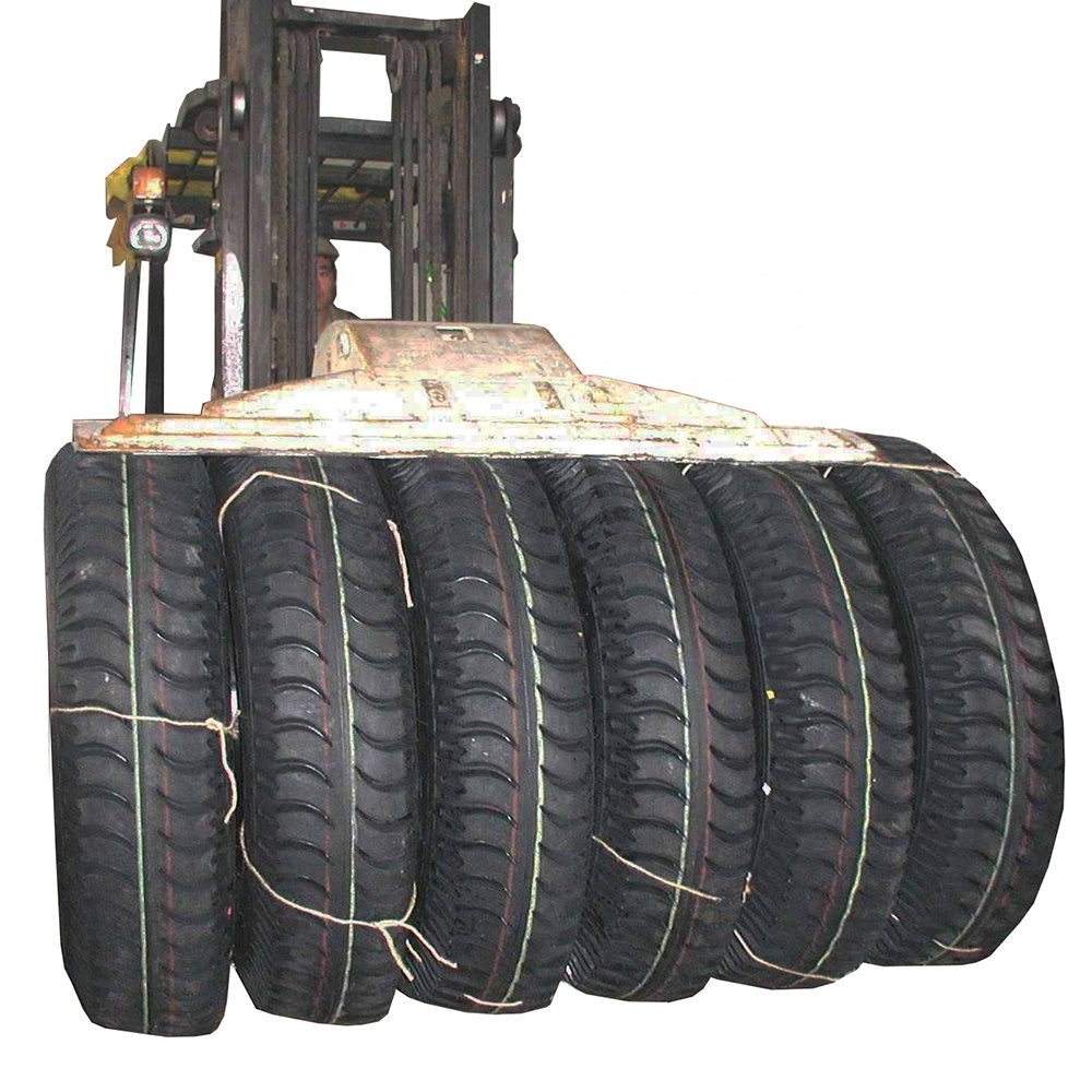 Forklift tire / tyre clamp attachment with 1.2 / 2 ton capacity