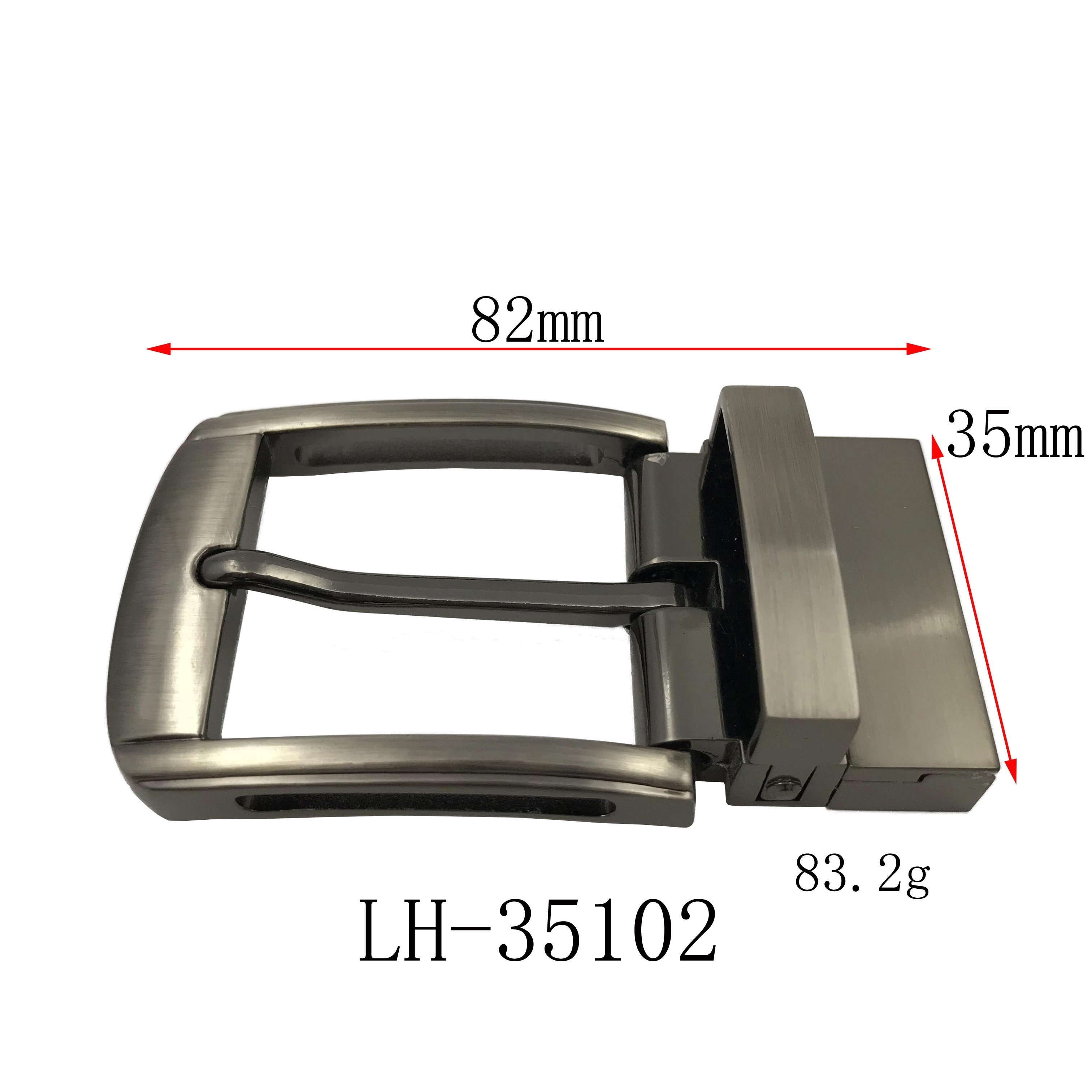 Charming customize Reversible Rotatable zinc alloy  Metal Belt Pin Buckles with teeth  for Split leather belt