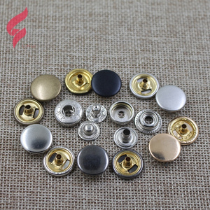 Lihui hardware jeans buttons with logo shank button Light gold coat Enamel Custom Button