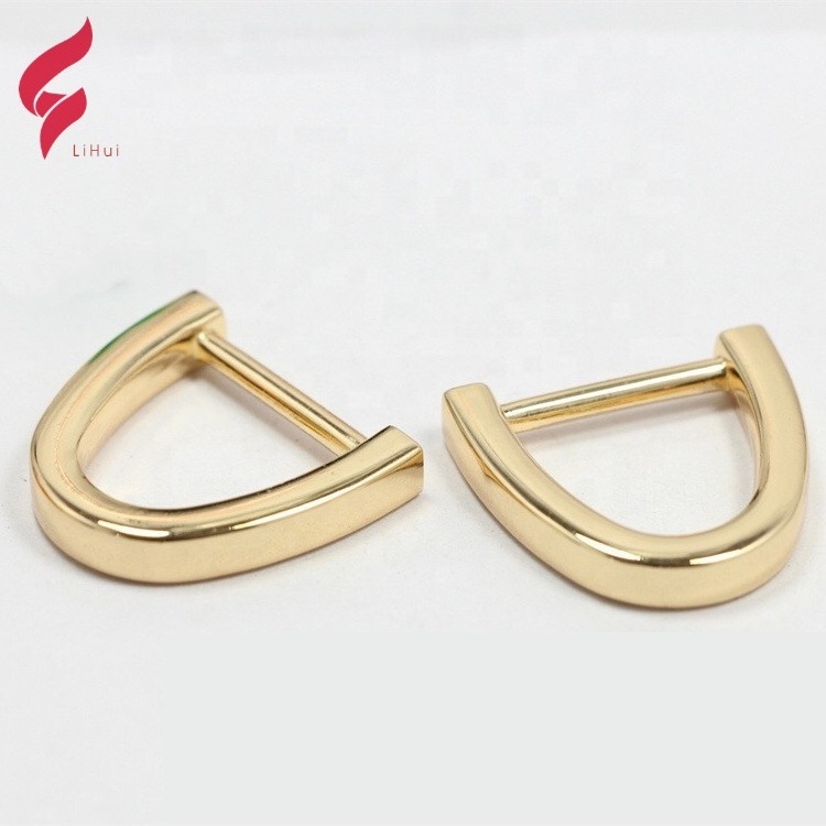 Handbag Making Parts Ladies Hardware Fittings And Ring Shining Gold Bag Metal Accessories