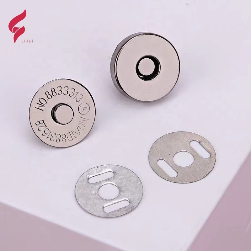 Wholesale Magnet Button 18*4 mm Magnetic Snap Buttons magnetic buckle for Clothing and Bag