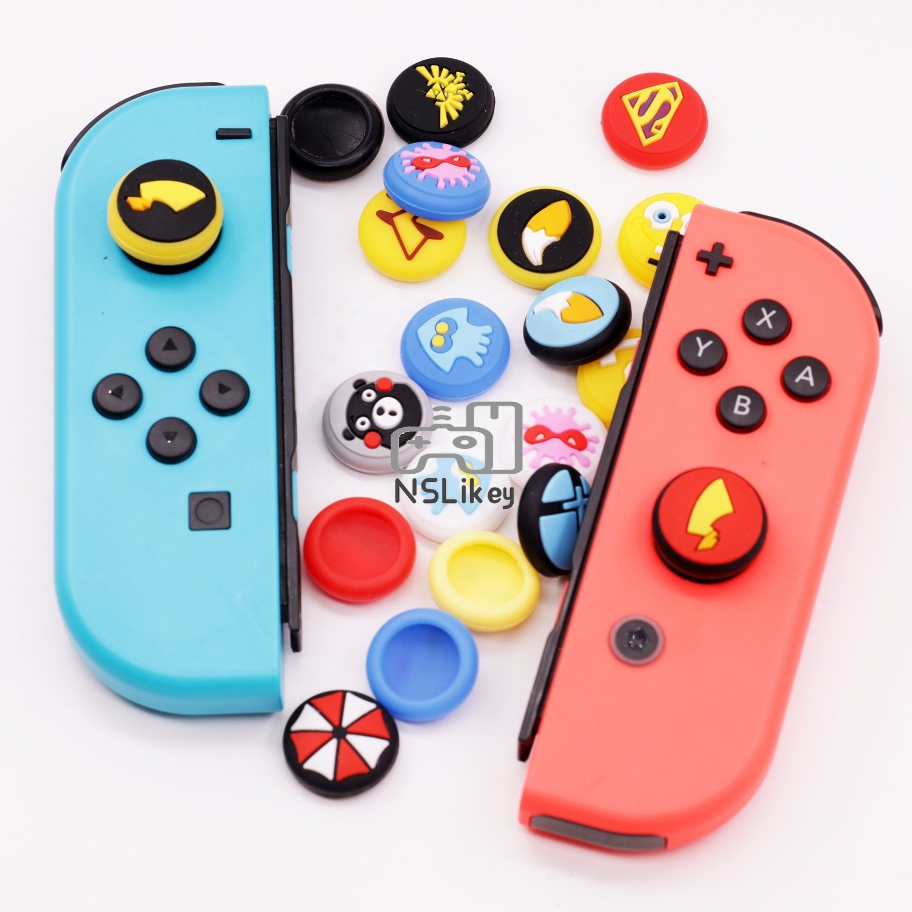 NSLikey Silicone Joystick Thumb Grip Analog Cover for Nintendo Switch OLED Lite Thumb Grip