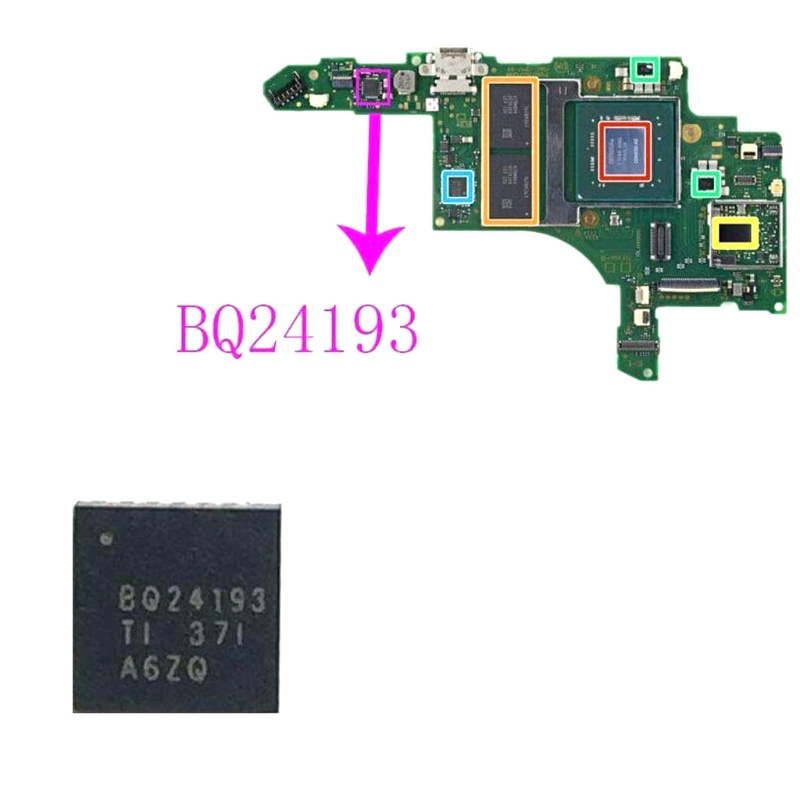 NSLikey BQ24193 Video Control IC Chip for SWITCH Console Repair Parts